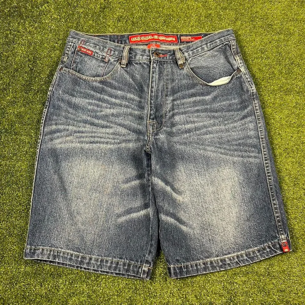 Ecko-unltd Men's Blue and Navy Shorts